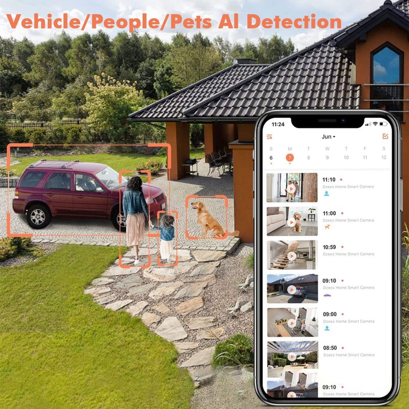 Dzees Upgrade Solar Camera Security Outdoor Wireless, Wireless Outdoor Securi... gallery