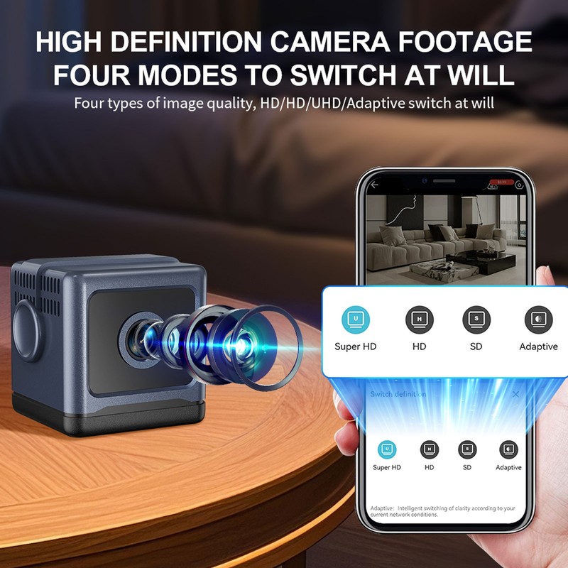 1080P Intelligent Wireless WiFi Home Night Vision Small Square Security Camera gallery
