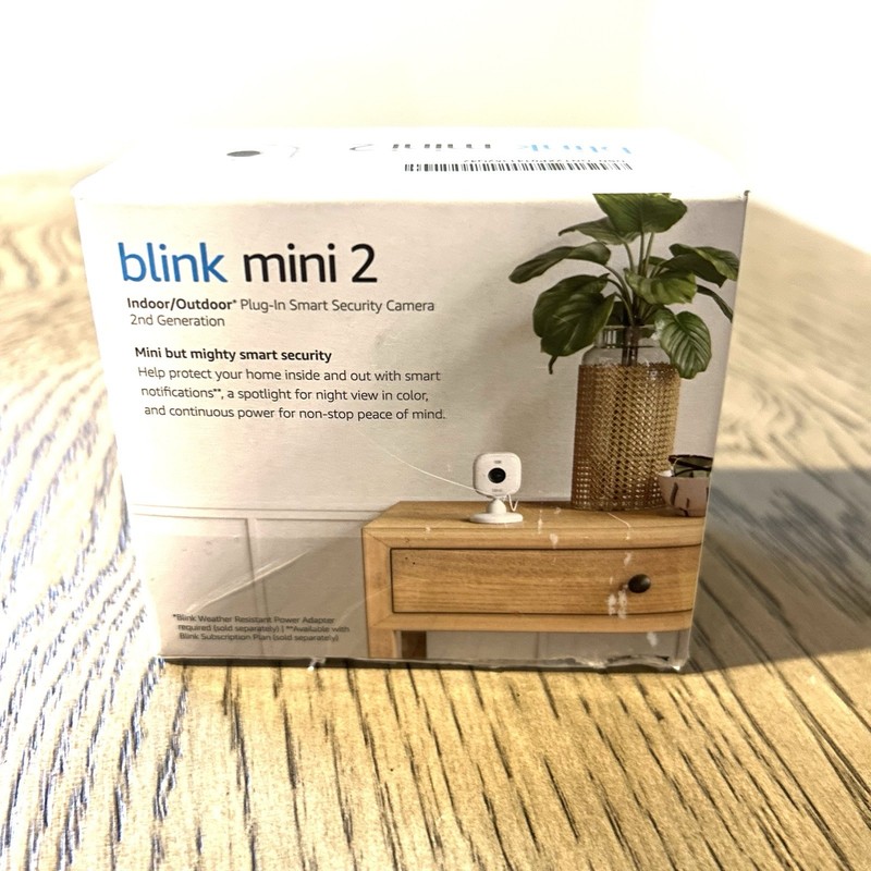 Blink Mini 2 Wired Indoor/Outdoor Smart Security Camera with 1080p HD, White gallery