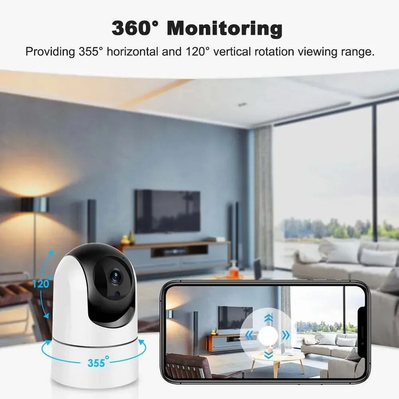 6MP Smart 5G WiFi Security Camera Auto Tracking Night Vision 6x Zoom Tuya IP Cam gallery
