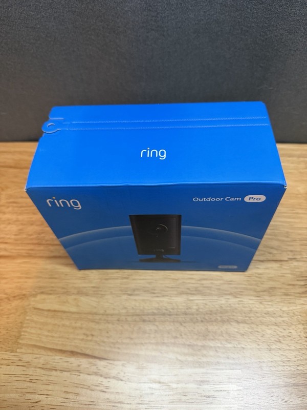 Ring Outdoor Cam Pro 4K Retinal Plug‑In Security Camera Wide Angle Black -NEW gallery