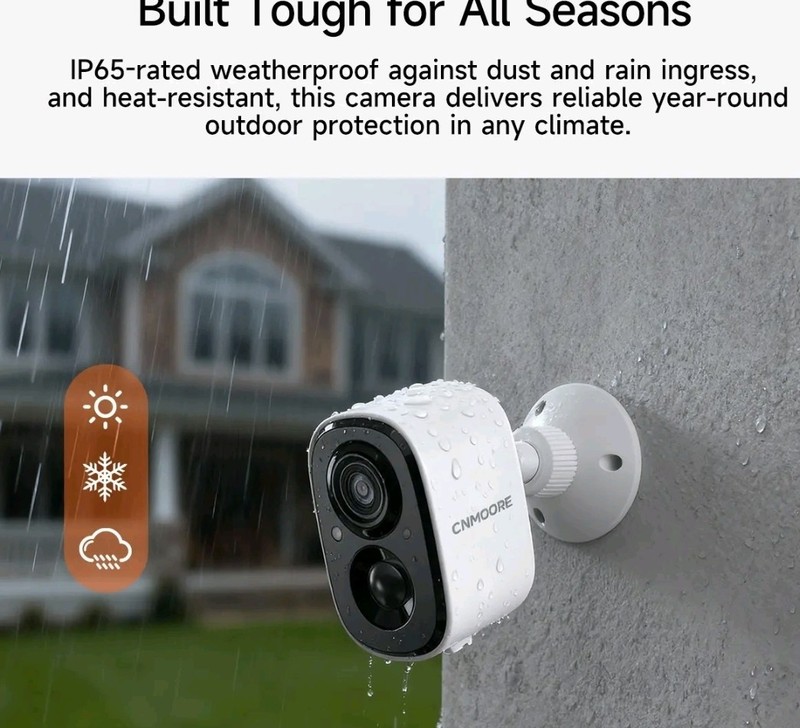 Wireless 2.5k Magnectic HD Video Night Vision Motion Detection Security Camera gallery