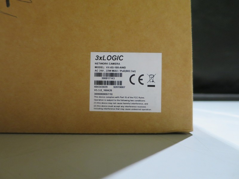 **UNUSED** 3XLogic Inc VX-8S-180-AWD Outdoor 8MP Multi-Imager, WDR, 4 X 5MM FIX gallery