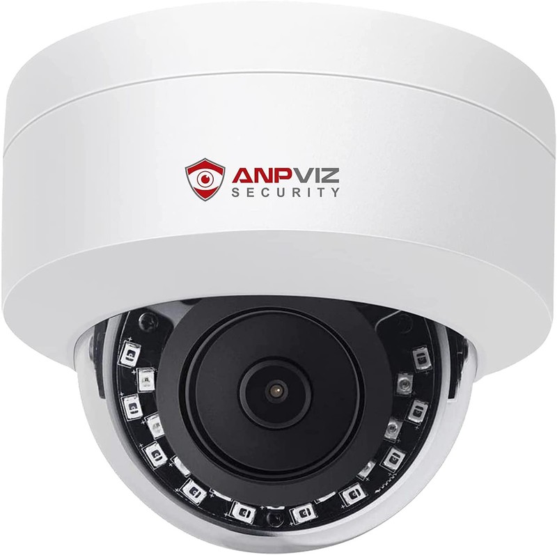5MP PoE IP Dome with Audio/Mic, 98ft IR Night Vision
