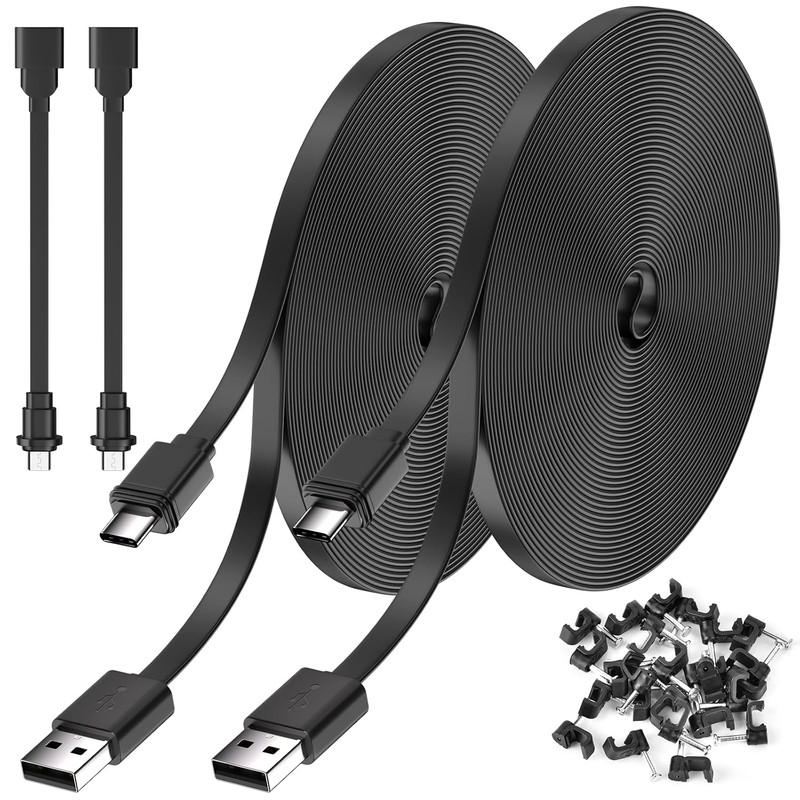 2Pack 25FT Power Cable for Blink Mini2,Blink Mini,Blink Outdoor 4 (4Th Gen)/Blin