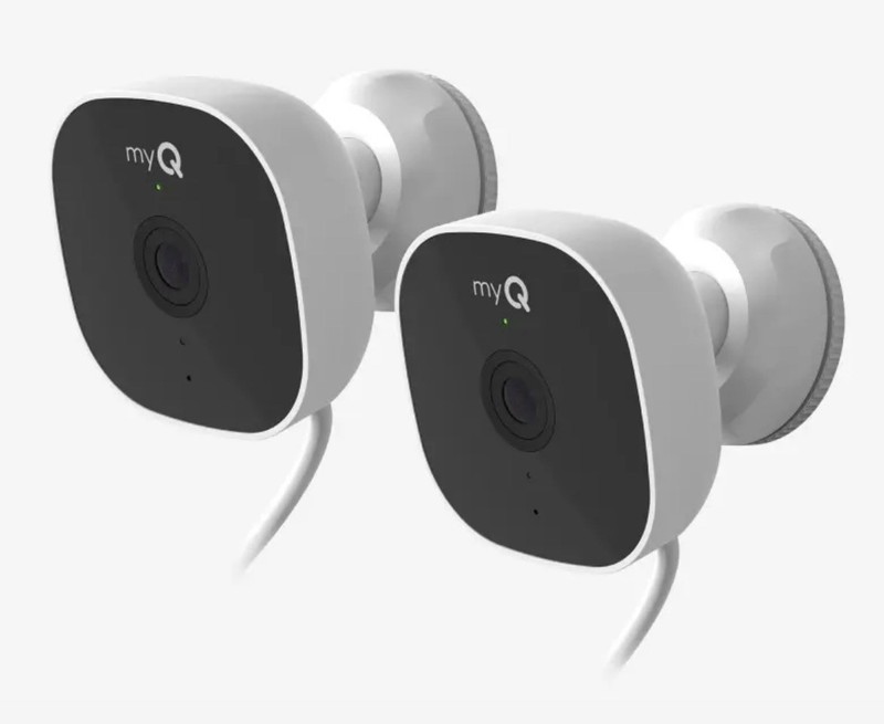 myQ Outdoor Battery Camera 2-Pack, 2K, Color Night Vision, Wired, Motion Det…