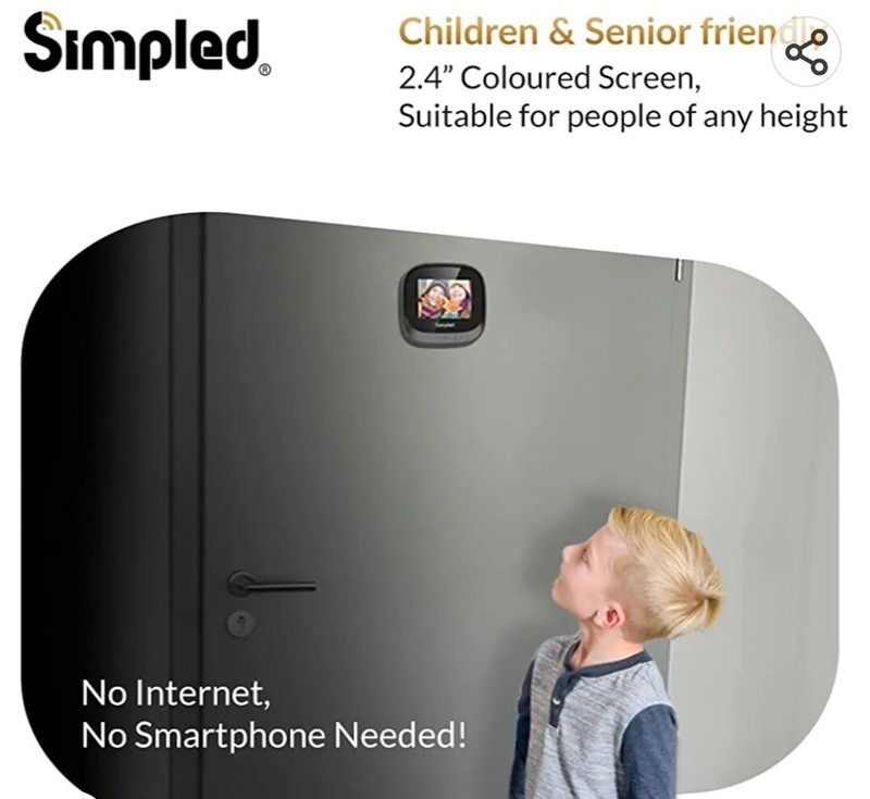 SIMPLED - Digital Door Viewer Internal Memory Cyclic Recording gallery