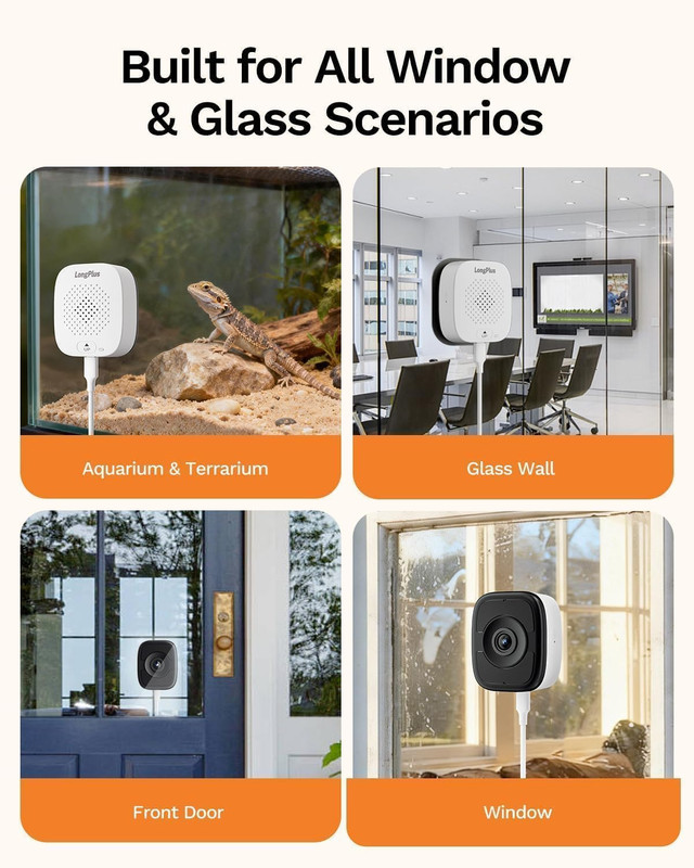 5MP 3K Window Camera with Night Vision, 2.4/5Ghz Wifi Indoor Window Cameras for gallery