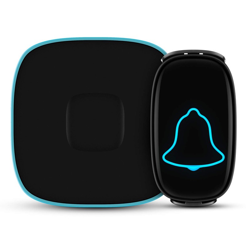Wireless Doorbell, BO YING Waterproof Door Bell, Easy Install, Black