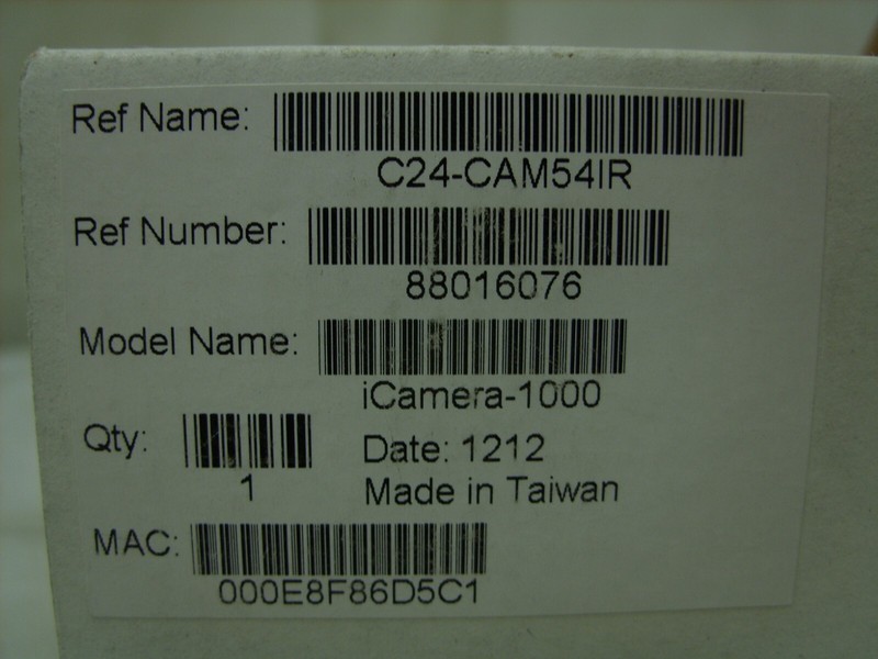 DSC iCamera-1000 I/O IR Surveillance Camera C24-CAM54IR *As Is* gallery