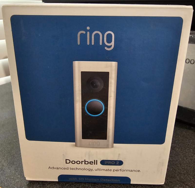 NEW Ring Pro 2 Video Doorbell with 3D Motion – Satin Nickel