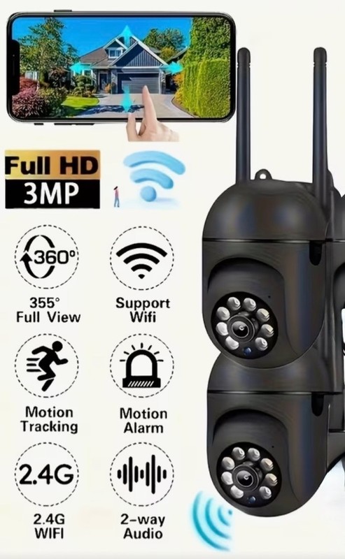 2 Huntvision Wifi Cameras W/Cloud Storage Or TF Card Support, Intelligent Camera gallery