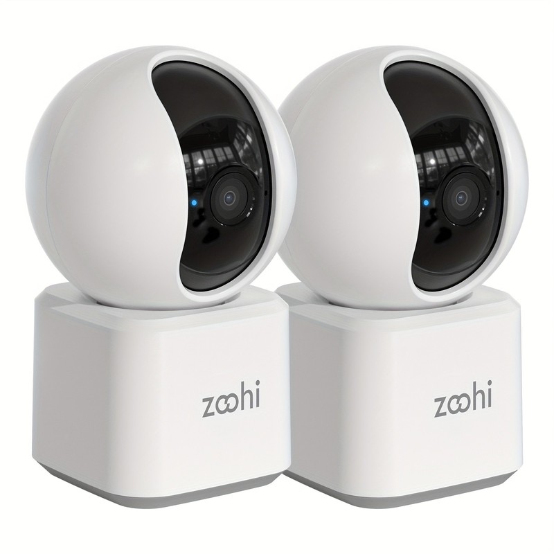 2PACKS Security Camera Indoor Wall Mount Baby Monitor 2-way audio 2.4/5G wifi