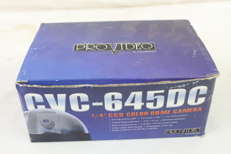 New 1/4″ CCD Color Dome Camera With Varifocal Lens CVC-645DC Pro Video Security