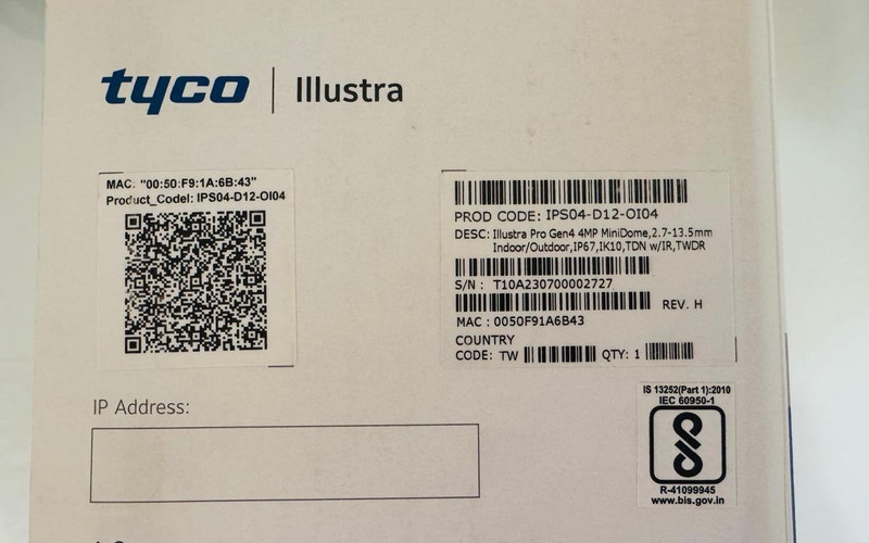 Tyco IPS04-D14-OI04 Illustra Pro Gen4 4MP MiniDome Camera gallery