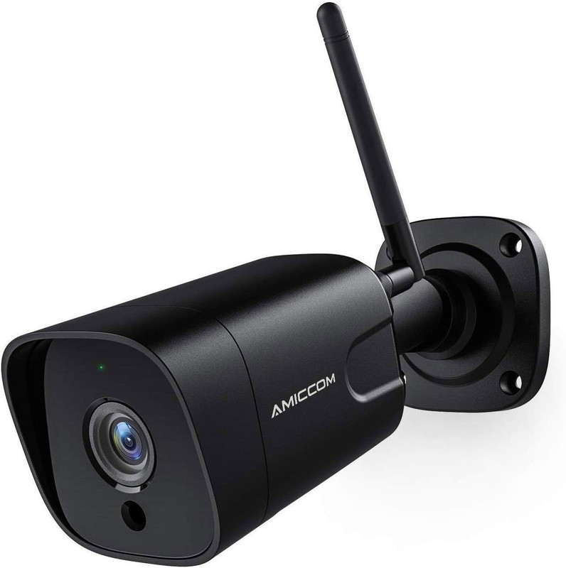 Outdoor Security Camera, 1080P WiFi Camera Wireless Surveillance Cameras, PIR Sm