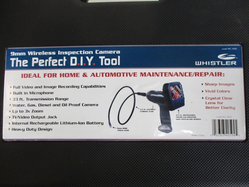 Whistler WIC-5200 3.5-Inch Color Inspection Camera 9MM WIRELESS PERFECT DIY TOOL gallery