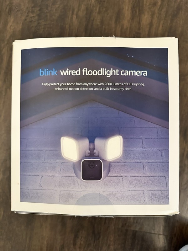 Blink Wired Floodlight Security Camera 2600 lumens HD video 2-way audio White gallery