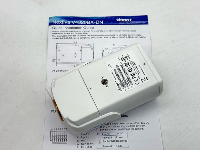 Verint V4320BX-DN WDR IP CAMERA