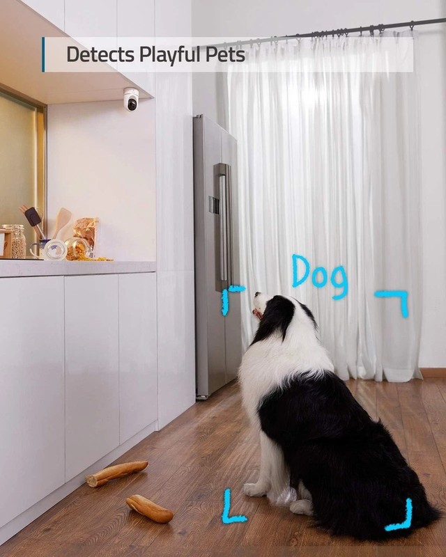 360-Degree 2K Indoor Surveillance Camera Kit with AI & Voice Command Control gallery