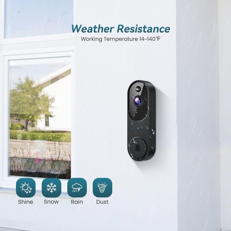 Camera Timbre De Puerta HD Wifi Inalambrico Con Camara Audio Y Video Para Casa gallery
