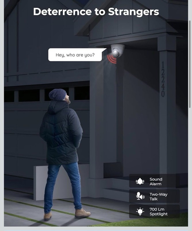 REOLINK Cámara IP de seguridad PoE 4K, cámara de torreta p gallery