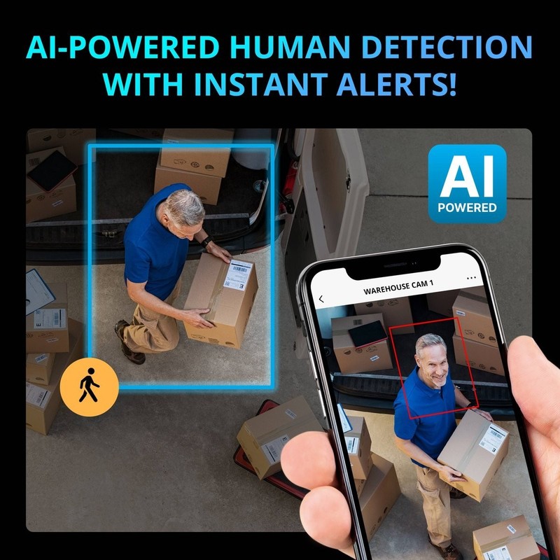 16-Camera 4K Security System Extended Storage 12TB Hard Drive AI Detection New gallery