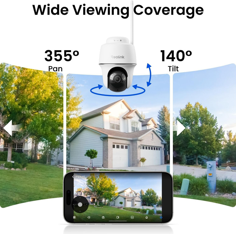 REOLINK 5MP Solar Security Cameras Wireless Outdoor, 360° Pan Tilt Auto-Tracking gallery