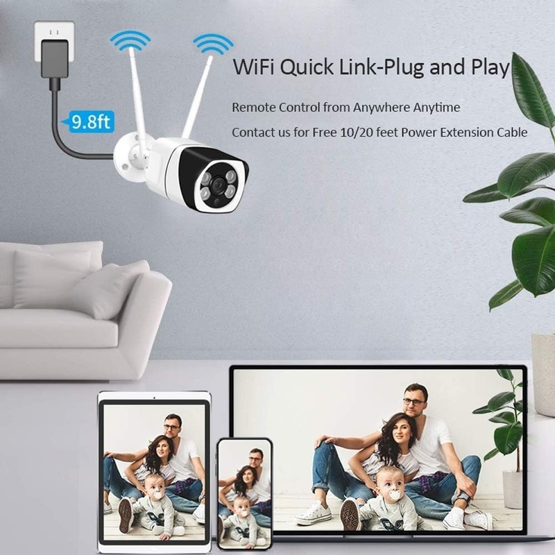 WESECUU Outdoor Security Camera, 1080P gallery
