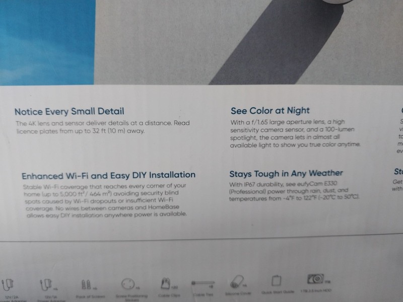 Eufy Security Eufycam E330 (Professional) 4-Cam Kit, 4K Security - BRAND NEW gallery