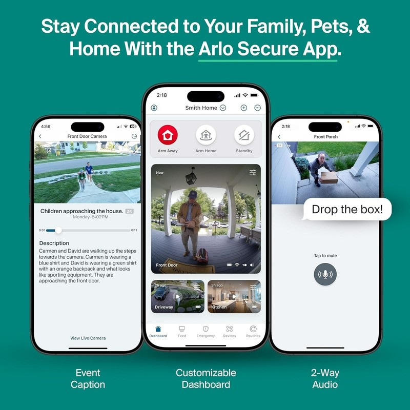Arlo Essential Pan Tilt Security Camera 2K - Wired Outdoor Security gallery