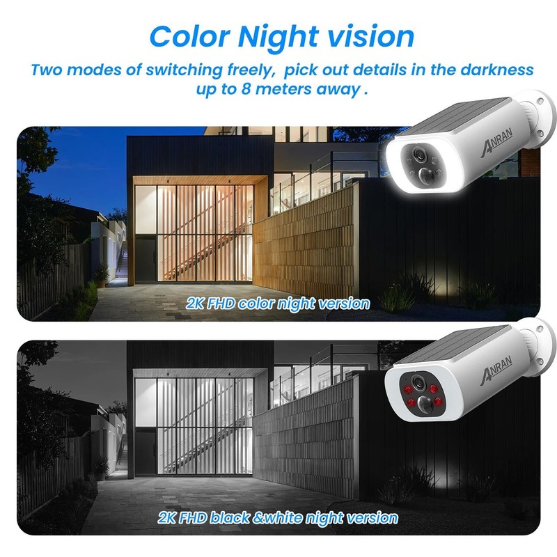 C3 2K Color Night Vision Solar Floodlight Wireless WIFI Outdoor Security Camera gallery