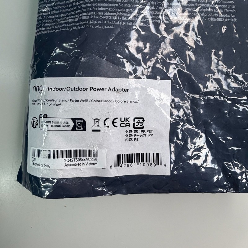 Ring Indoor/Outdoor Power Adapter for Stick Up Cam and Spotlight Cam gallery
