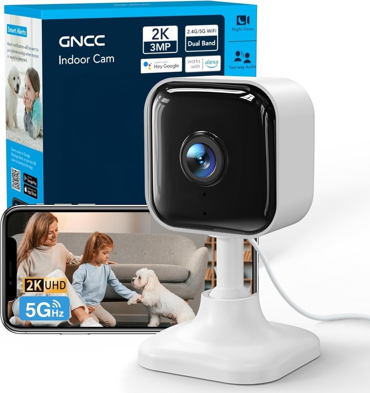 2.4G/5G WiFi Pet Camera - 32ft Night Vision & Motion Detection for Home Security gallery