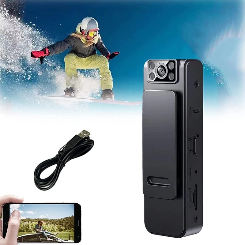 Portable HD 1080P Noise Reduction Camera Wearable Night Vision Recorder Webcam