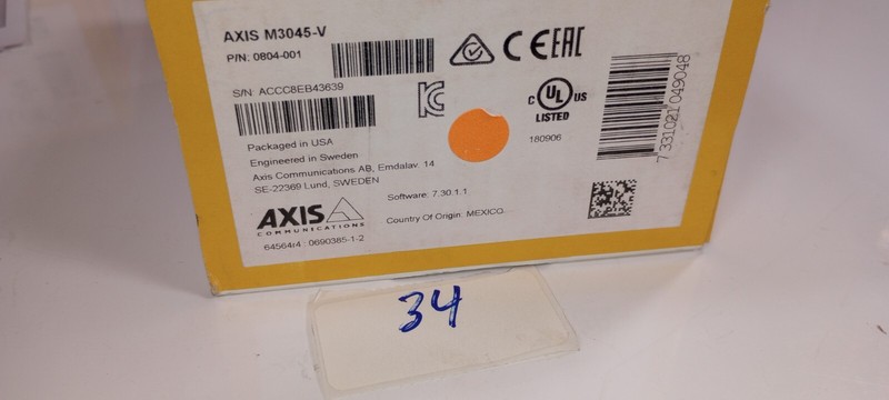 Axis M3045-V Fixed Dome Network Camera 0804-001 gallery