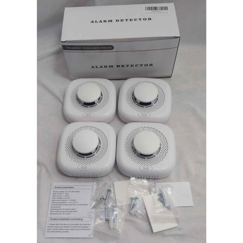 Smoke Detector MY-S05 Fire Alarm Lot of 4 Ceiling Wall