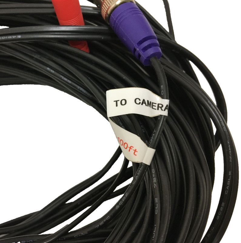 100Ft Video BNC Cable for Night Owl HD CCTV Security Camera Wire Cord, OEM gallery