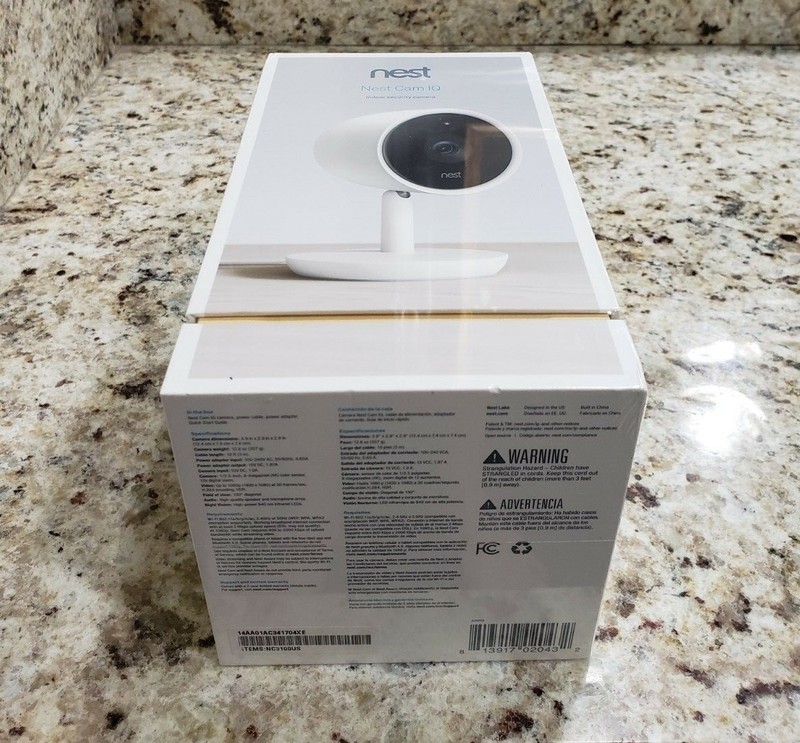 NEST Cam IQ Indoor Smart Security Camera Model NC3100US - Sealed NEW gallery