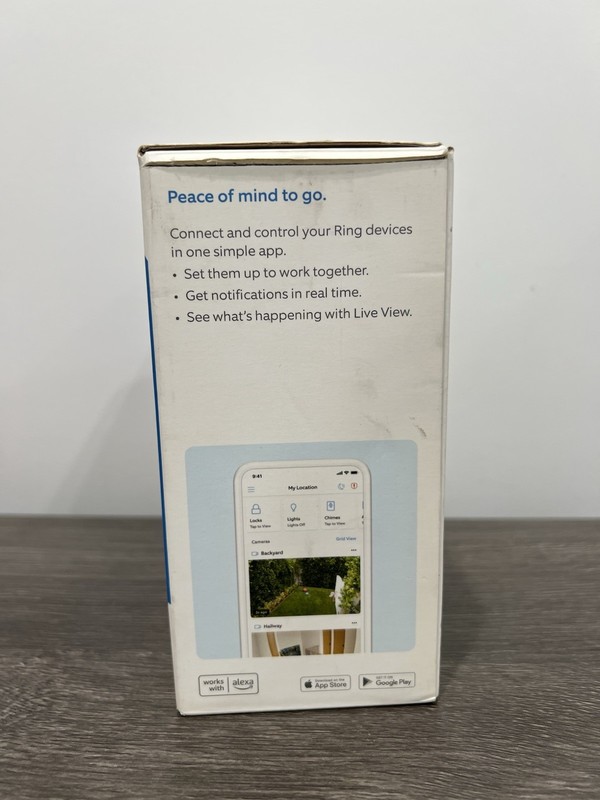 Ring Stick Up Cam Plug IN Indoor/Outdoor 1080p Wi-Fi Wired Security Camera White gallery
