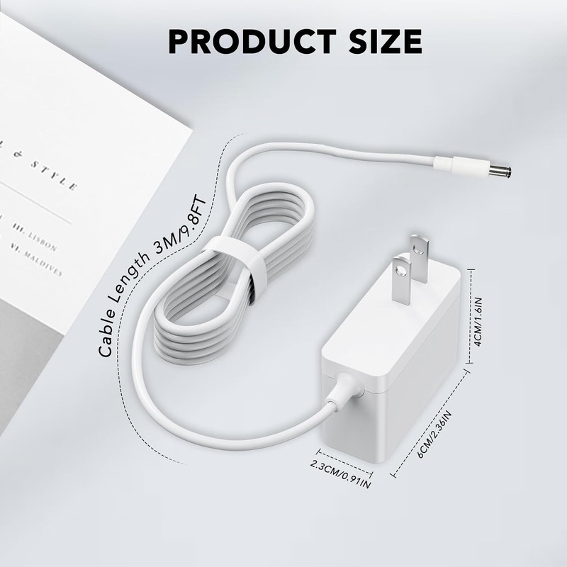 Power Cord Compatible with Kasa Smart Indoor Security Camera EC70 EC71 Kc410S Pa gallery