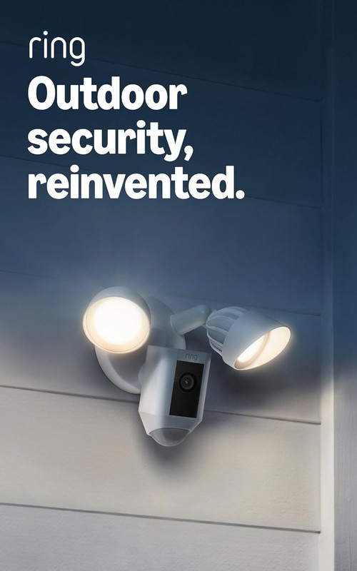 Floodlight Cam Wired plus (Newest Model), Outdoor Home or Business Security with gallery