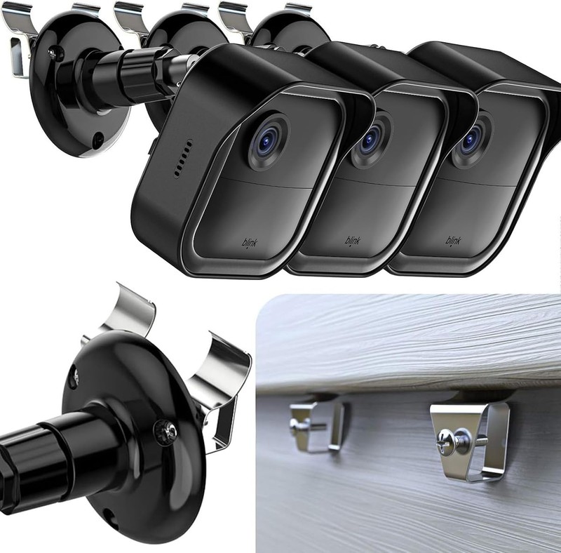 3-Pack Blink Outdoor Camera Mount w/ Vinyl Siding Hooks & Sync Module Mount |... gallery