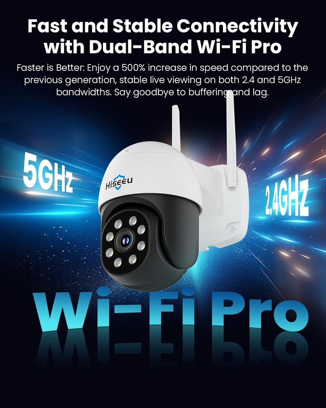 4K 8MP Security Camera Outdoor, Wireless Home Security Camera with Pan & Tilt, W gallery