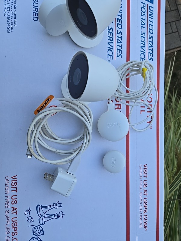 Lot of 2 Google Nest Cams A0053 Security Cameras & Accessories FOR PARTS REPAIR gallery