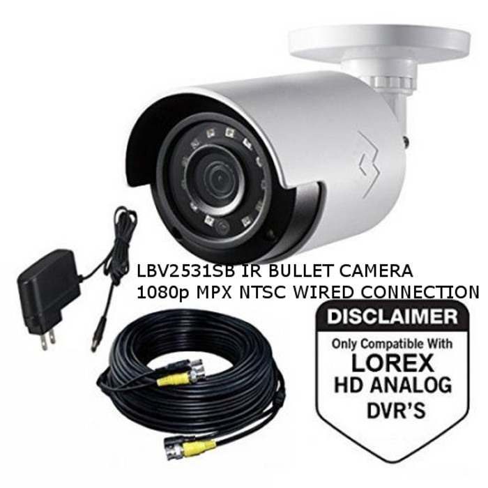 Security Camera 1080p Analog HD CCTV Bullet 130′ Night Vision, LOREX LBV-2531