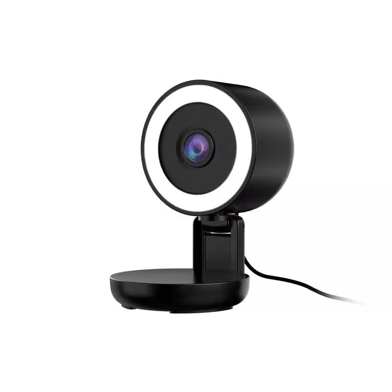 Smart 5Ghz Wi-Fi Foldable Indoor 2K Full HD Plug-In Security Camera with LED Lig