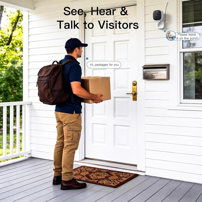 Wireless 2.5K Home Security Camera with Cloud Storage gallery