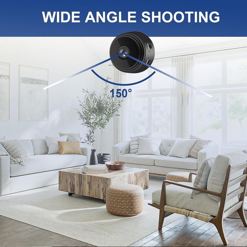 Compact 3-Pack WiFi Security Cameras, 1080P HD with Night Vision for Home Safety gallery