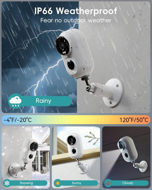 Security Cameras Wireless Outdoor with Magnetic Mount, No-Drill Installation,... gallery